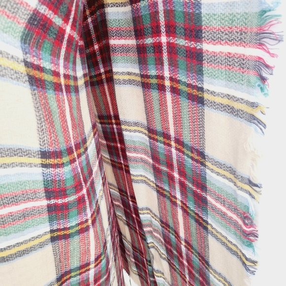 New Women's Scarf multicolor Checkered Print Fashion Long One Size - Picture 3 of 4